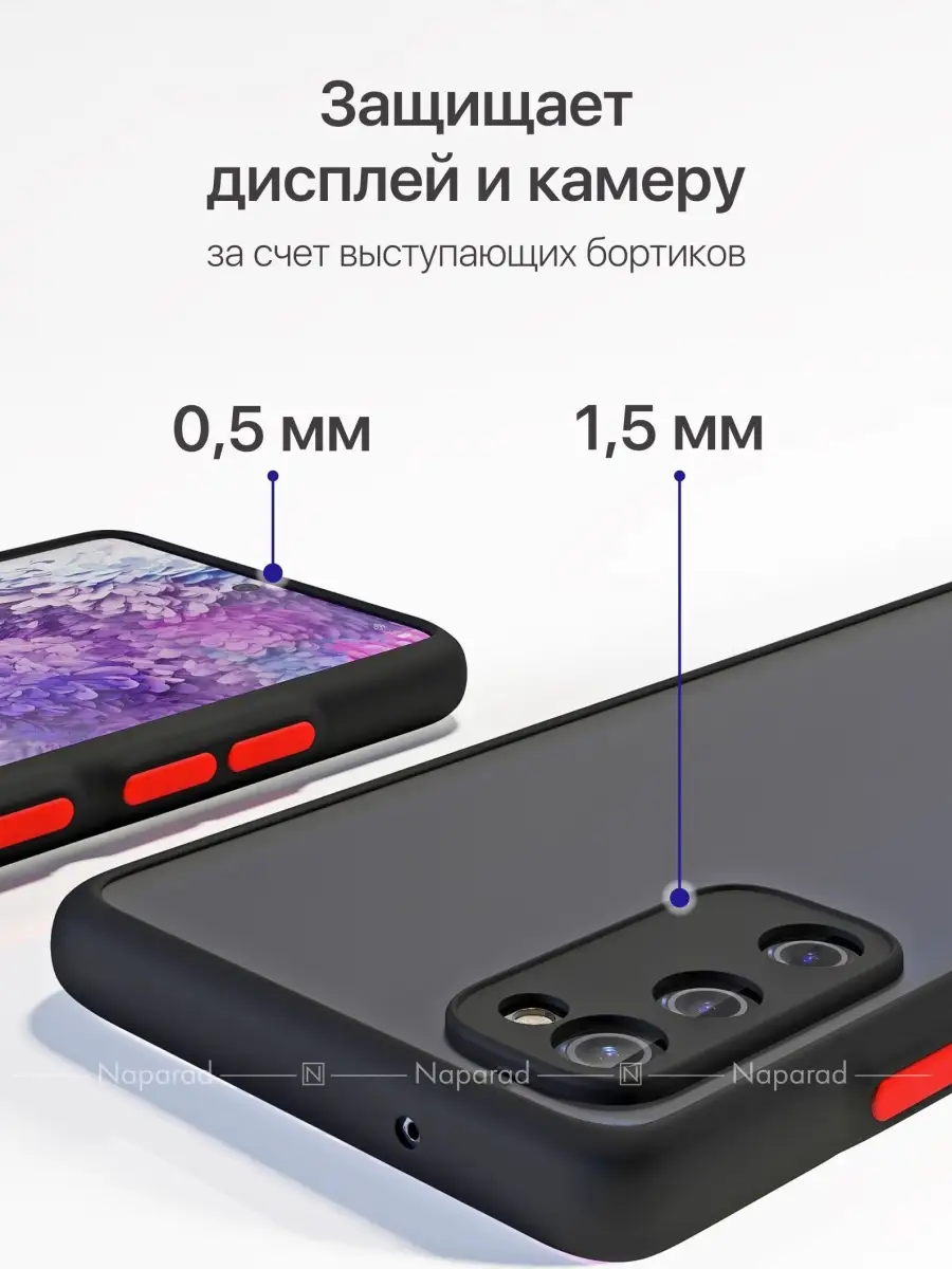 Противоударный чехол с защитой камеры на Samsung S20 FE naparad 81285338  купить за 269 ₽ в интернет-магазине Wildberries