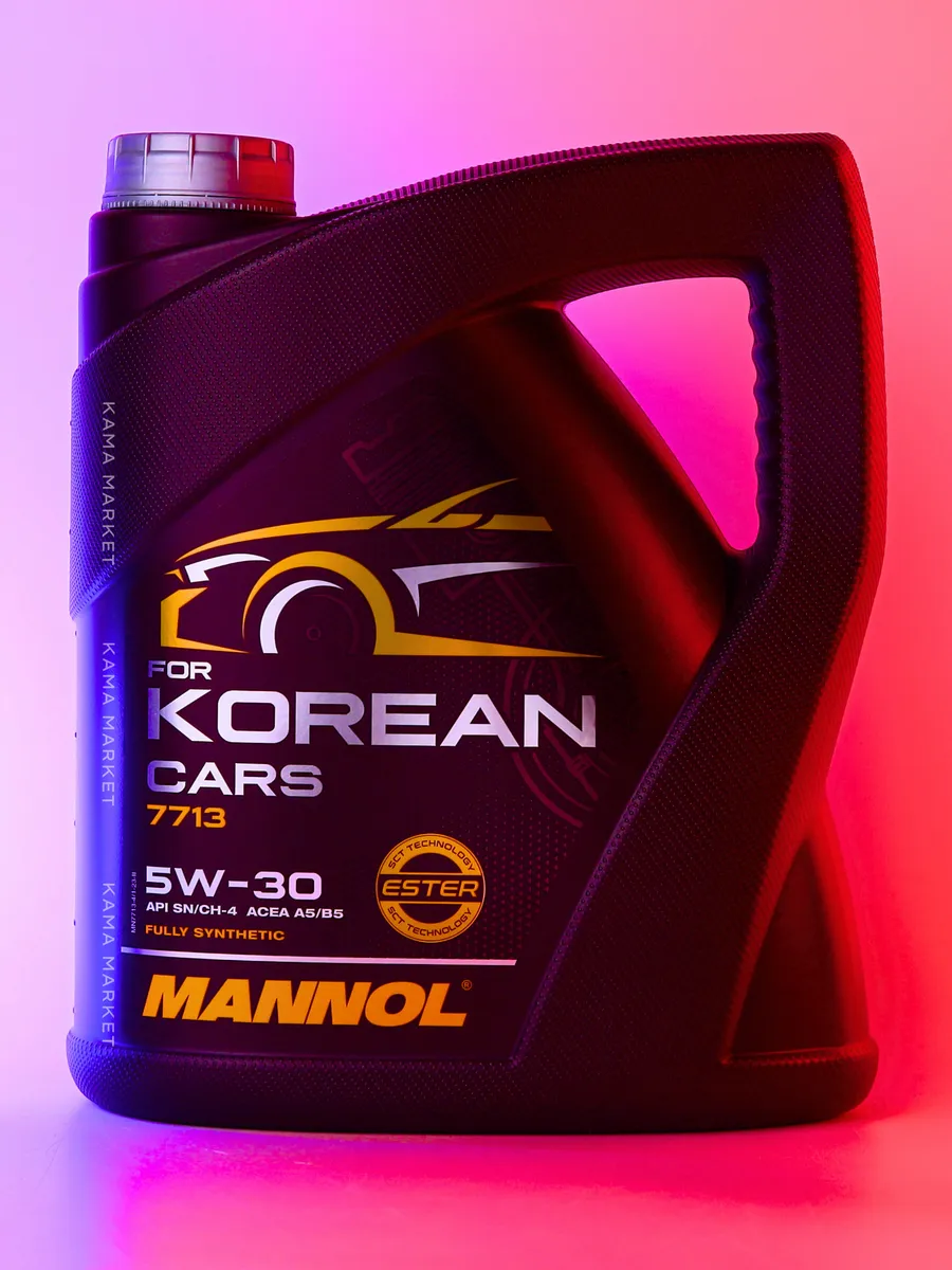 Korean Cars моторное масло 5W30 синтетическое 4л MANNOL 81298611