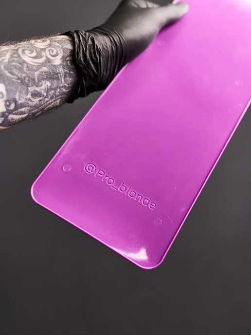 PROBLONDE Планшет лопатка для окрашивания волос с гребнем, фиолетовый, фото 3