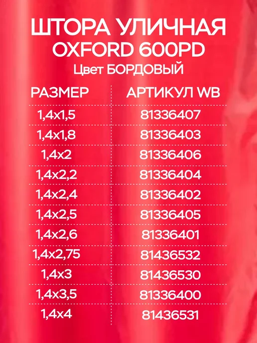 AgroSmart Штора Оксфорд уличная на петлях 1,4х2,5 м (бежевая), 1.4x2.4 м, 2,4 м, фото 2