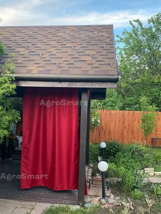 AgroSmart Штора Оксфорд уличная на петлях 1,4х2,5 м (бежевая), 1.4x2.4 м, 2,4 м, фото 6