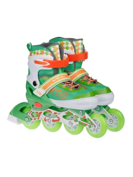 BABY STYLE. Роликовые коньки детские ролики раздвижные спортивный товар, зеленый, фото 2