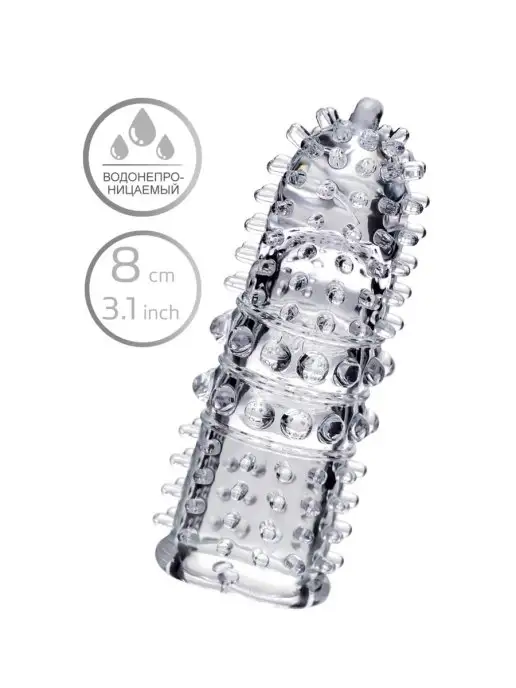 TOYFA A-Toys Насадка на палец стимулирующая, 8 см, белый