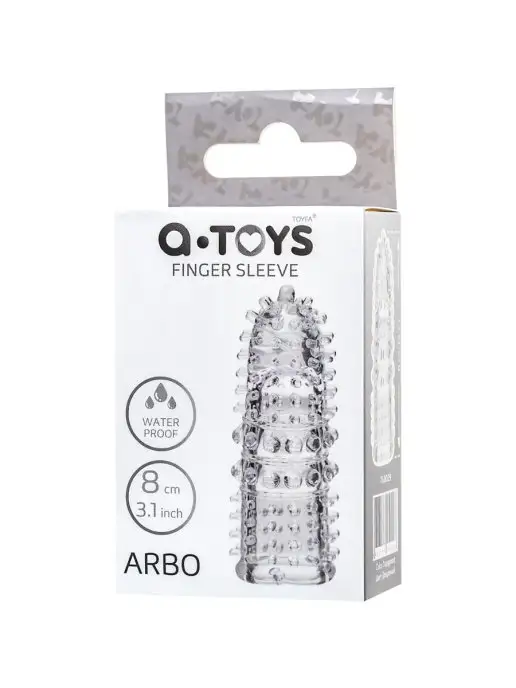 TOYFA A-Toys Насадка на палец стимулирующая, 8 см, белый, фото 4