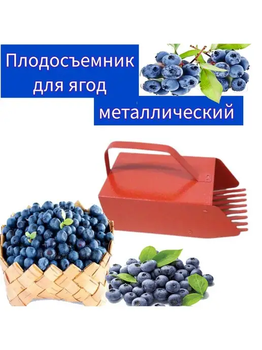 без бренда Плодосборник металлический для ягод, красный