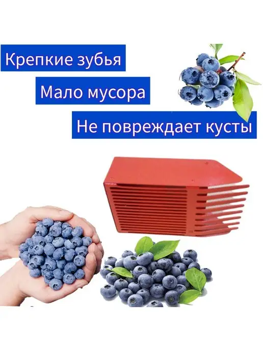без бренда Плодосборник металлический для ягод, красный, фото 2