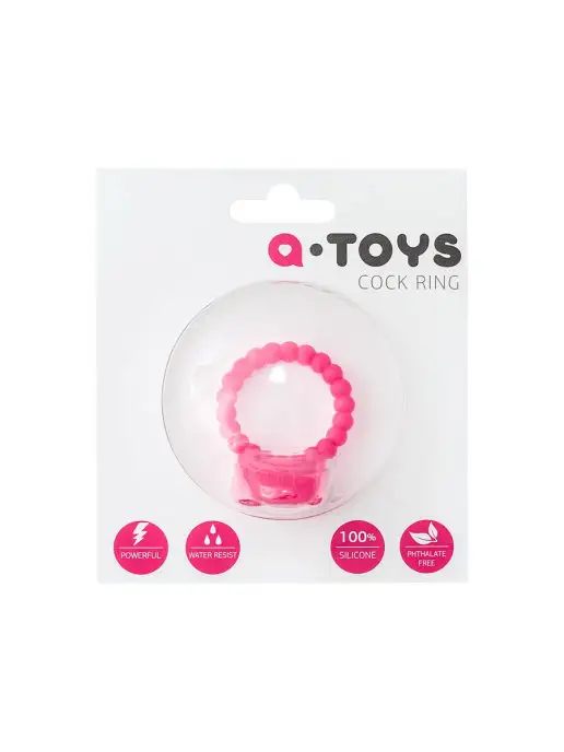 A-Toys by TOYFA Эрекционное кольцо с вибрацией, розовый, фото 3