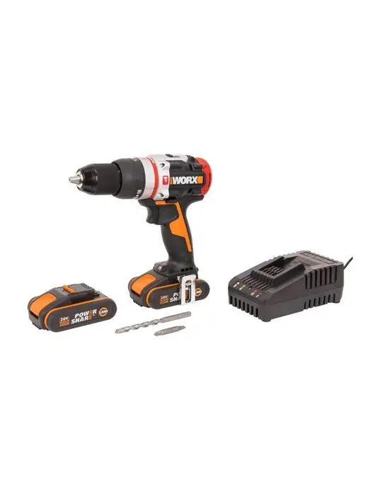 worx Дрель-шуруповерт ударная аккумуляторная WX354, черный, фото 8
