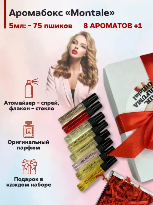 Mir Parfuma Official Аромабокс MONTALE, набор нишевой парфюмерии, Оригинал, вариант