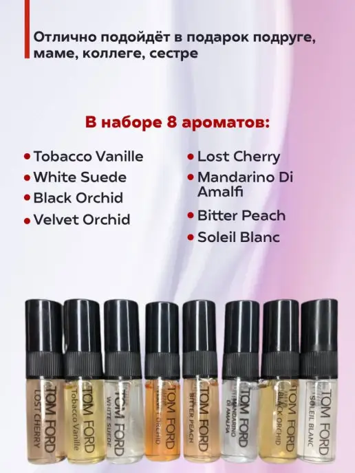 Mir Parfuma Official Аромабокс TOM FORD, набор нишевой парфюмерии, Оригинал, вариант, фото 2