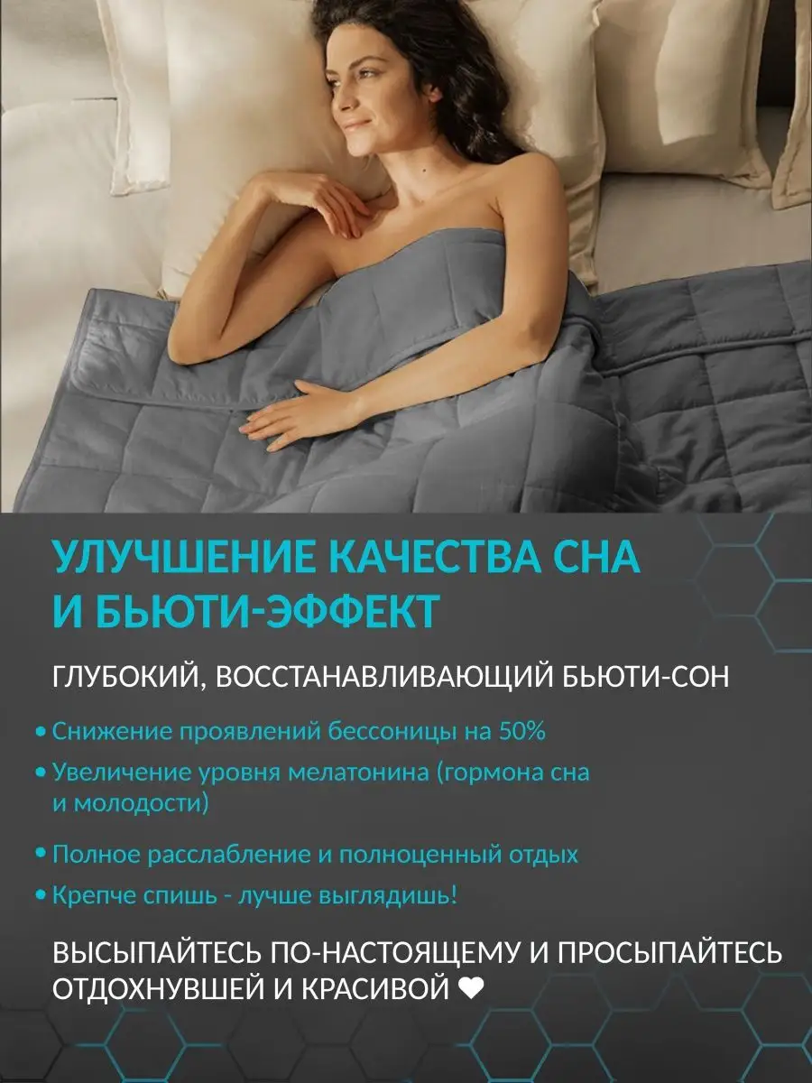 Утяжеленное одеяло для сна Soft Dreams 81698031 купить за 7 819 ₽ в  интернет-магазине Wildberries