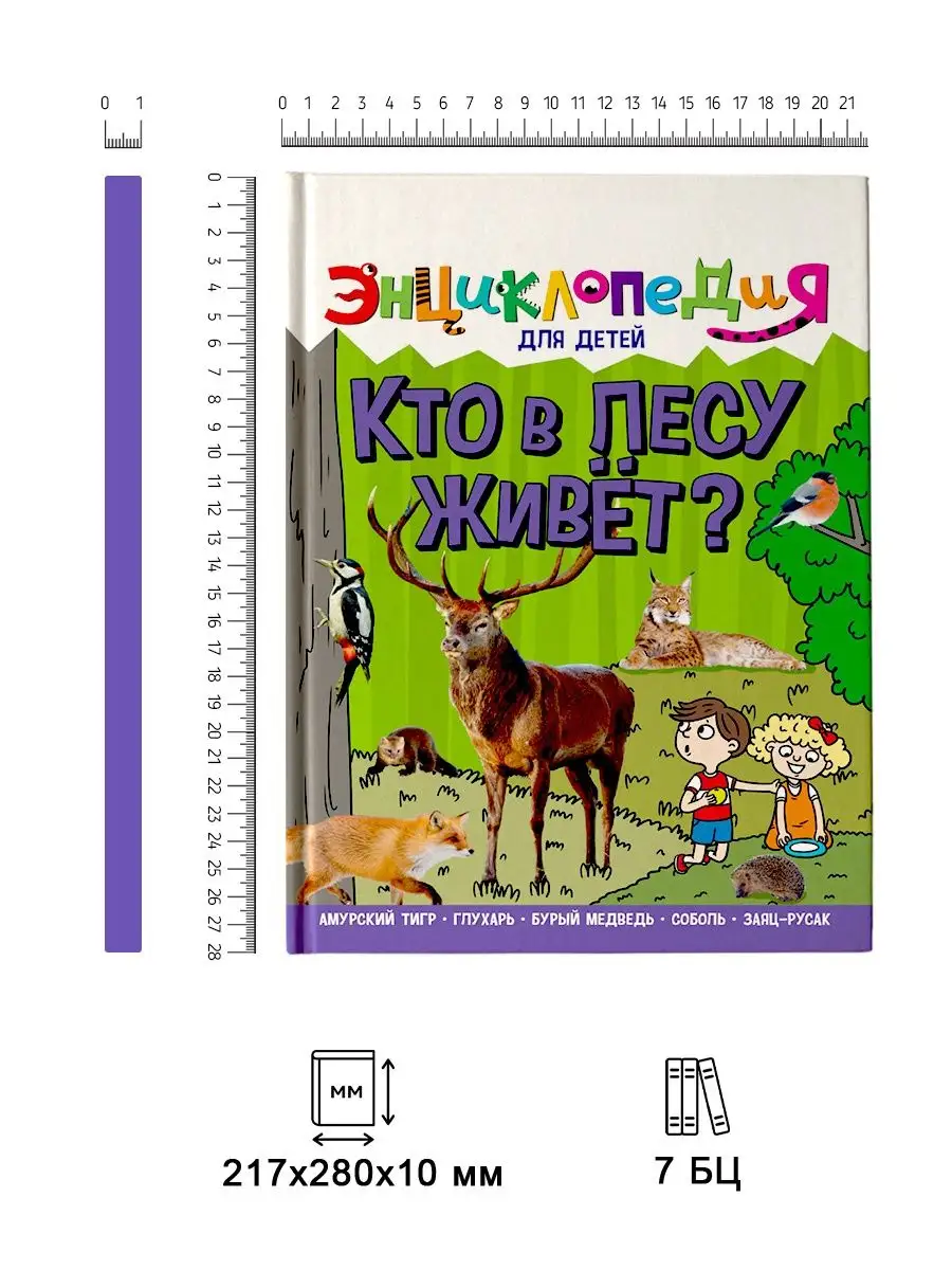 Энциклопедия для детей Кто в лесу живет? Проф-Пресс 81716629 купить за 418  ₽ в интернет-магазине Wildberries