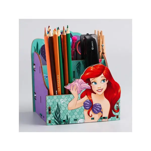 Органайзер для канцелярии Русалочка Принцессы 14х16х14 см