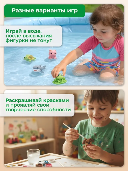 Brauberg Пластилин легкий воздушный застывающий 36 цв, 360г, 3 стека, 360 г, фото 6