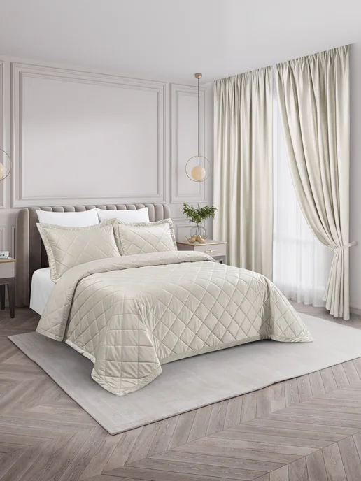 Marianna Покрывало на кровать и диван Verdi 260х240 см с наволочками, 260x240 см, фото 2