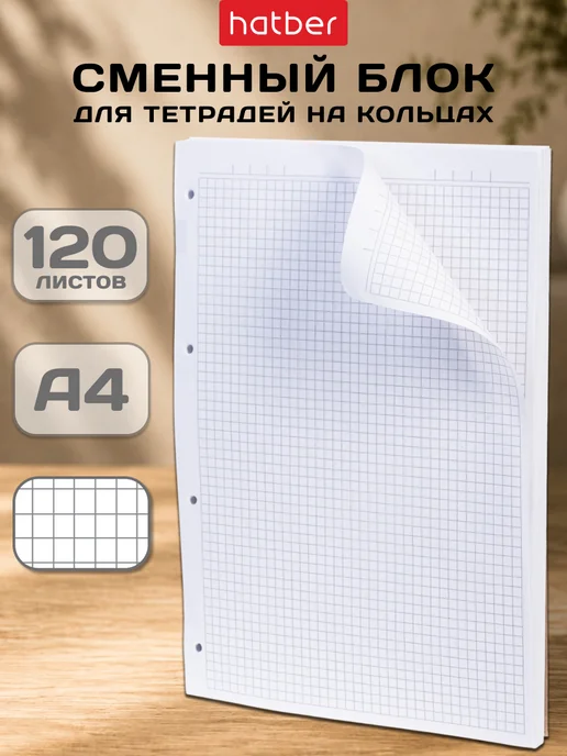Hatber Сменный блок для тетради на кольцах а4, вариант