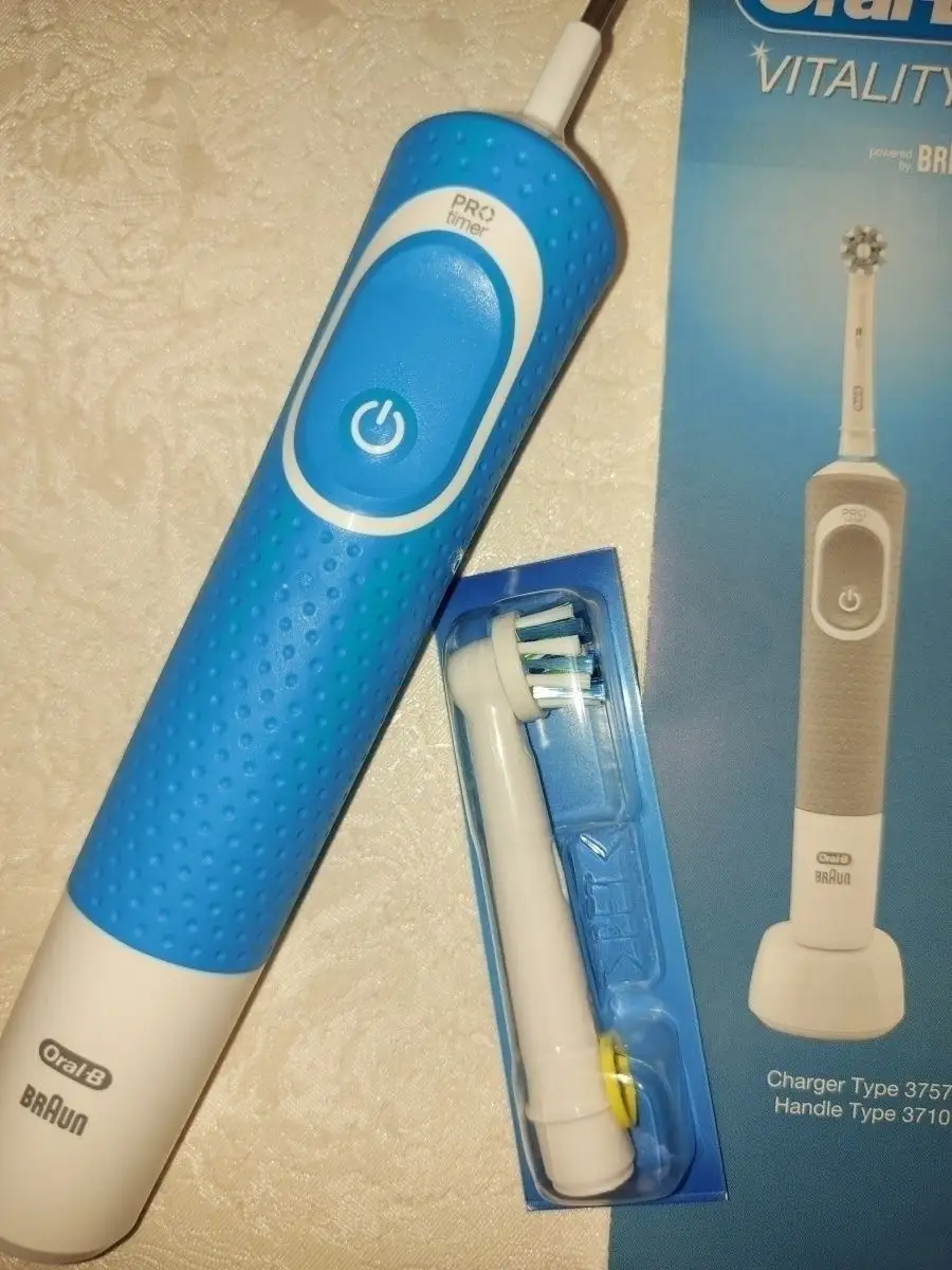 Электрическая зубная щетка Oral-B Vitality 100 CrossAction Oral-B 81780741  купить за 2 078 ₽ в интернет-магазине Wildberries