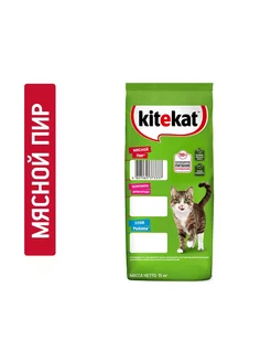 Корм для взрослых кошек, мясной пир 15кг Kitekat 81794508 купить за 3 129 ₽ в интернет‑магазине Wildberries
