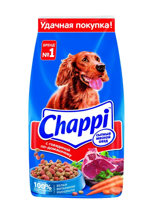 Сухой корм CHAPPI Домашнему для собак, взрослые, говядина, 15 кг, фото 2