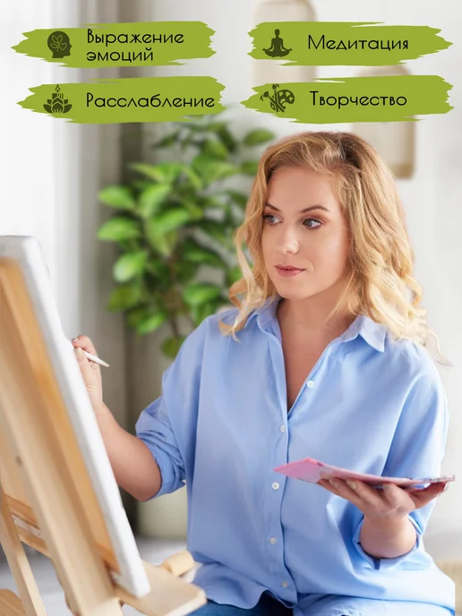 ПАЛИТРА ЗАБАВ Картина по номерам 40х50 Девушка с птицами, 40x50, фото 4