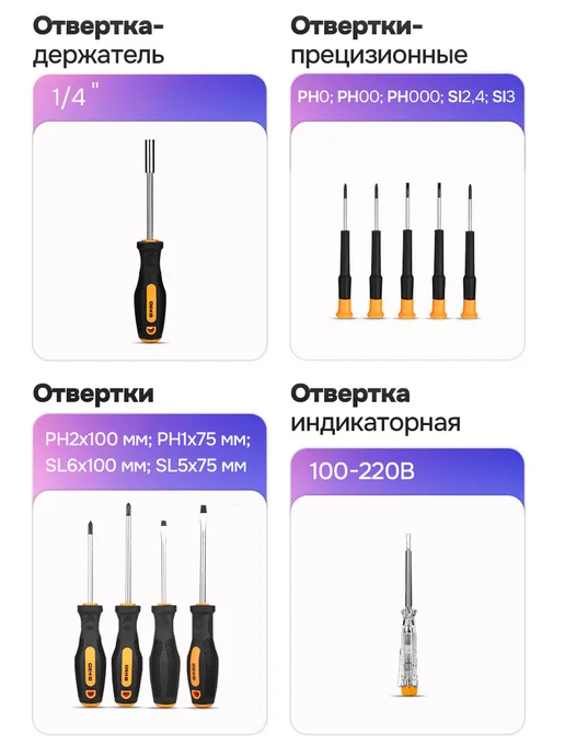 DEKO Набор инструментов для дома DKMT208 (208шт.), 208 шт, фото 7