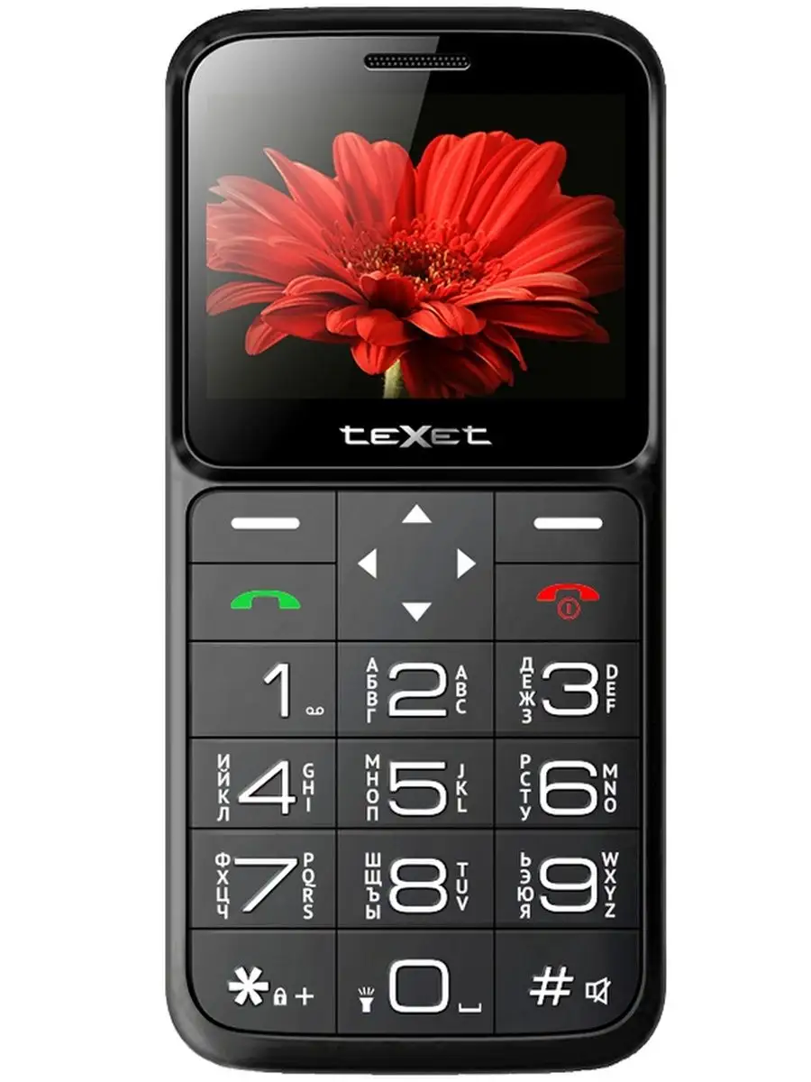 Мобильный телефон teXet TM-B226 черный-красный teXet 81932273 купить за 1  709 ₽ в интернет-магазине Wildberries