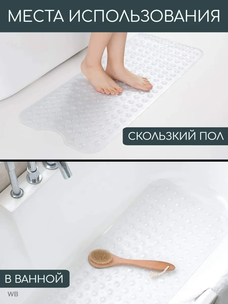 Что из себя представляет противоскользящий коврик для ванной?