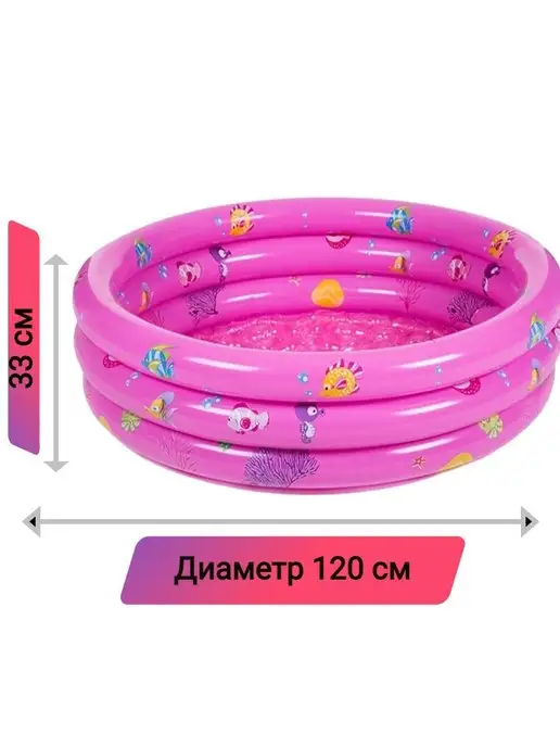 СветяшкаPlus Надувной бассейн круглый 150х33, 150x33, фото 2