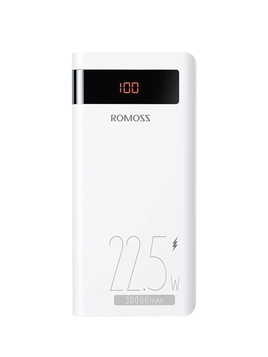 Внешний аккумулятор повербанк Sense 8PF 30000 mAh 22.5W Romoss 82015439  купить за 1 954 ₽ в интернет-магазине Wildberries