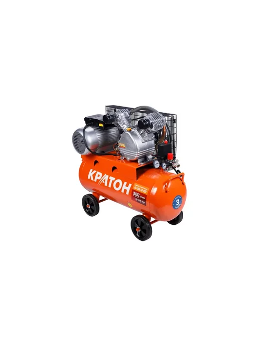 КРАТОН Компрессор с прямой передачей AC-300-50-BDV, 50 л, 2 шт, фото 2