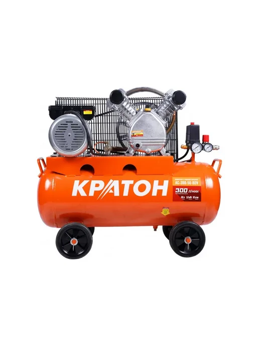 КРАТОН Компрессор с прямой передачей AC-300-50-BDV, 50 л, 2 шт, фото 3