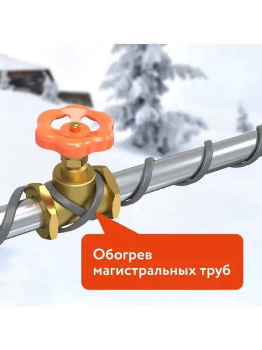 RoofMate Греющий кабель для обогрева водостоков и кровли, 18 Вт, 18 Вт, фото 5