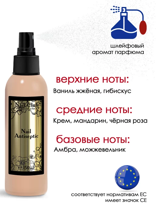 Nail Club Professional Антисептик дезинфектор для рук Nail Antiseptic 1 литр, 1 л, фото 3