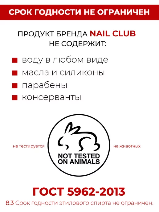Nail Club Professional Антисептик дезинфектор для рук Nail Antiseptic 1 литр, 1 л, фото 5