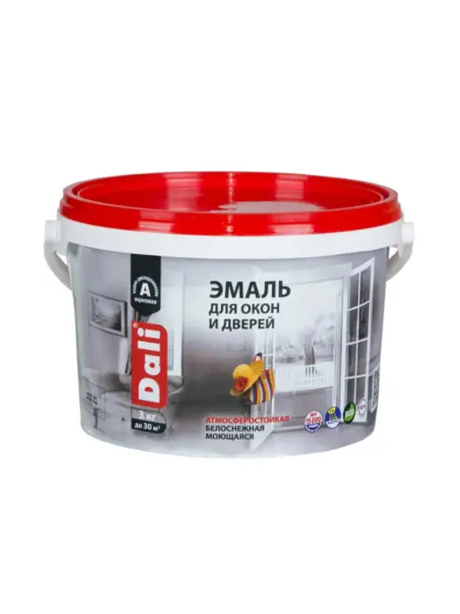 DALI эмаль для окон и дверей 3кг, 3 кг, фото 2