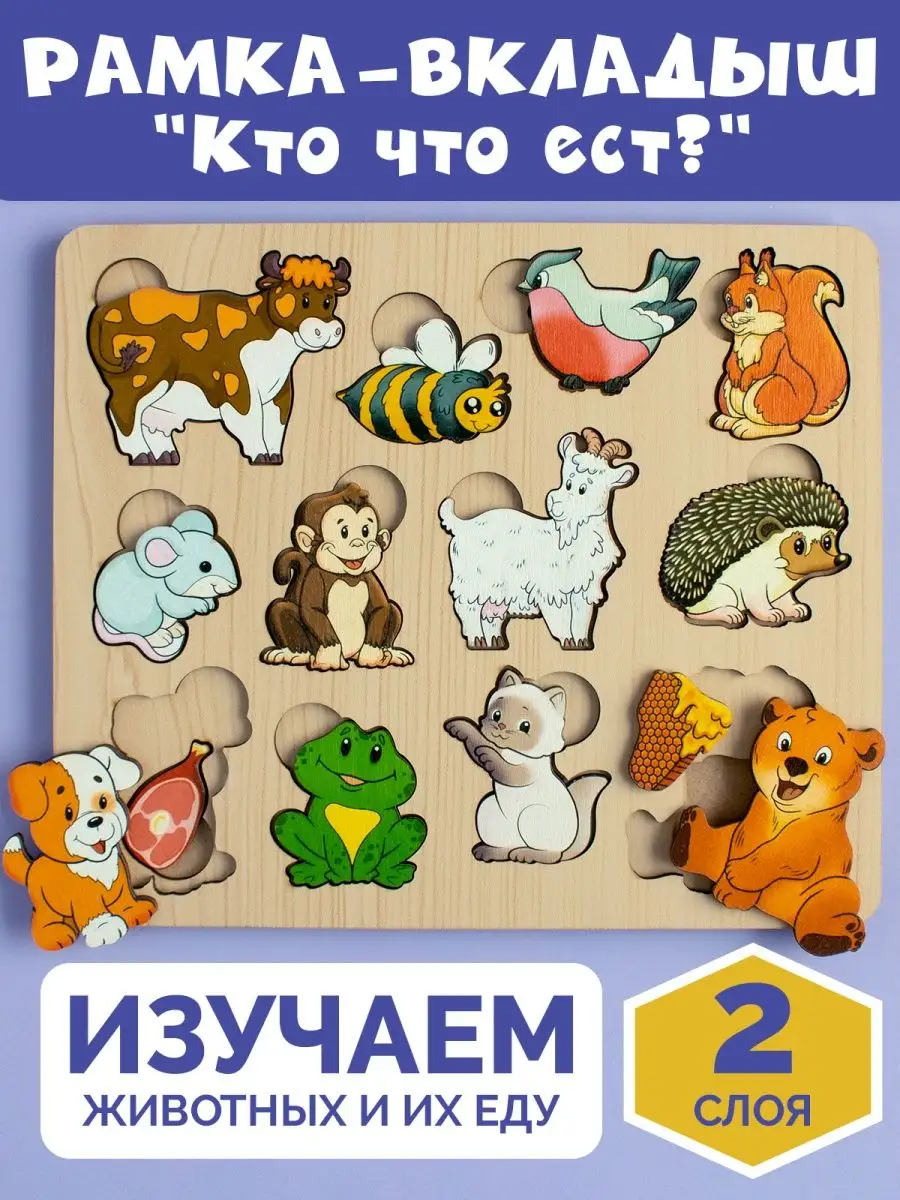 Игрушка развивающая рамка-вкладыш 