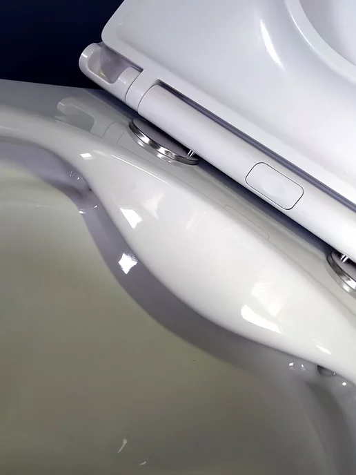 Teymi Унитаз подвесной безободковый с сиденьем Solli T40201, белый, фото 3