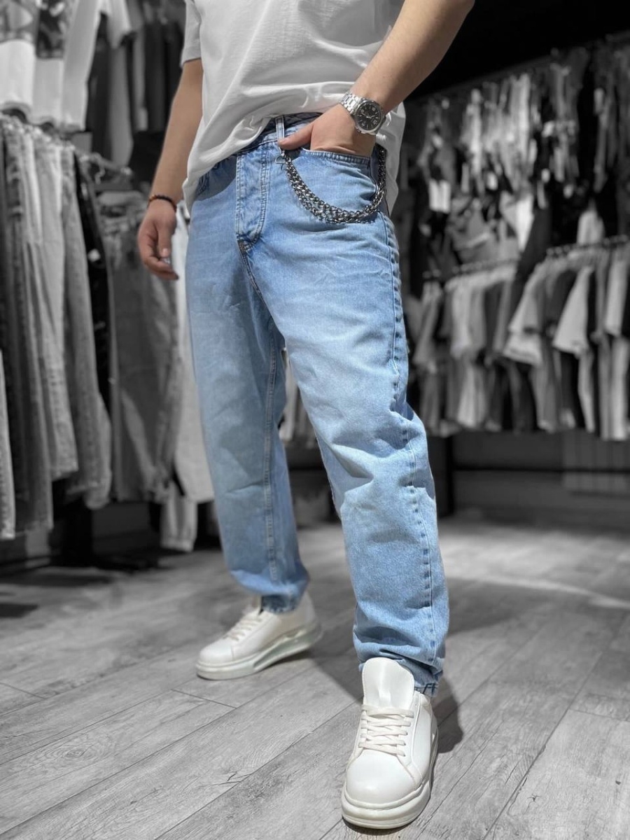 Светлые джинсы мужские широкие
