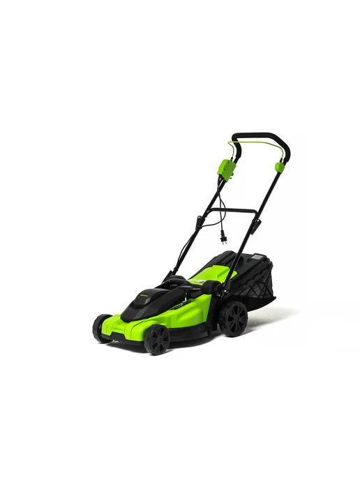 Greenworks Газонокосилка электрическая 1200 Вт, 32 см, 2000 Вт, фото 2
