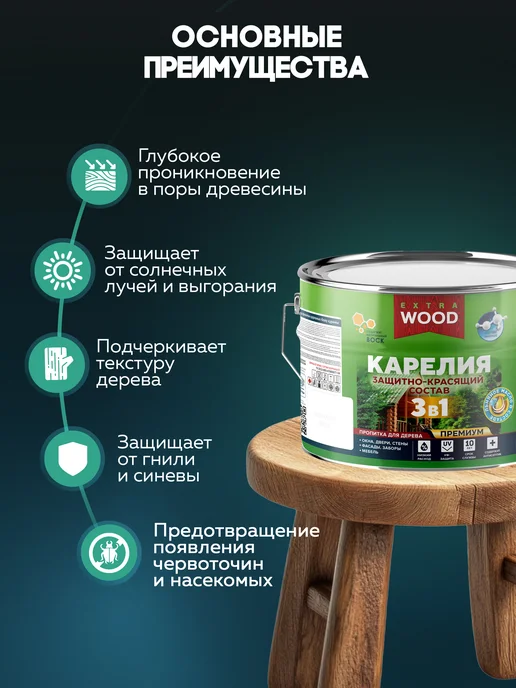 Farbitex Пропитка для дерева 0,75 л, 0,75 л, фото 3