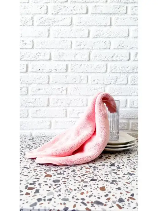 Catchmop Полотенце кухонное из микрофибры, розовый, фото 3