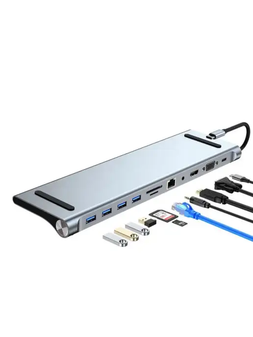 Hb-H USB 3.0 хаб док-станция в стальном корпусе Type-C, вариант