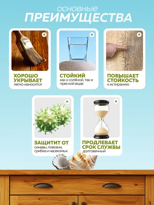 Farbitex Лак для дерева глянцевый 4 л, 4 л, фото 4