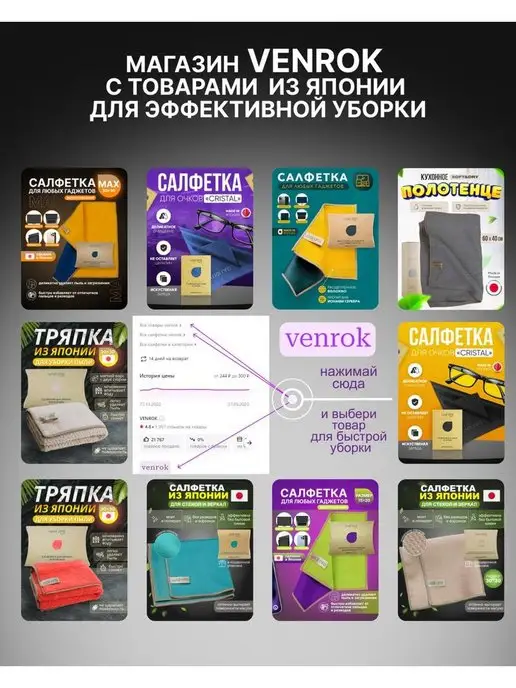 Wai Ora Салфетка для уборки пыли 30х30, 30x30, фото 7