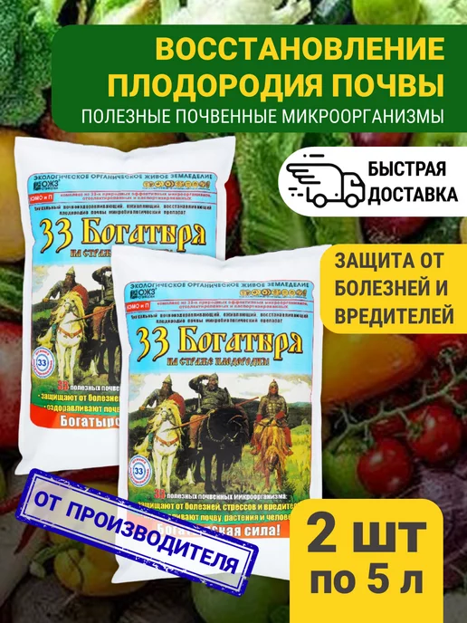 БашИнком 33 Богатыря Удобрения для растений и почвы 2х5л