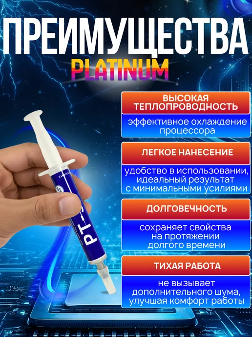 Burning Wear Термопаста для процессора и видеокарты компьютера и ноутбука, вариант, фото 2