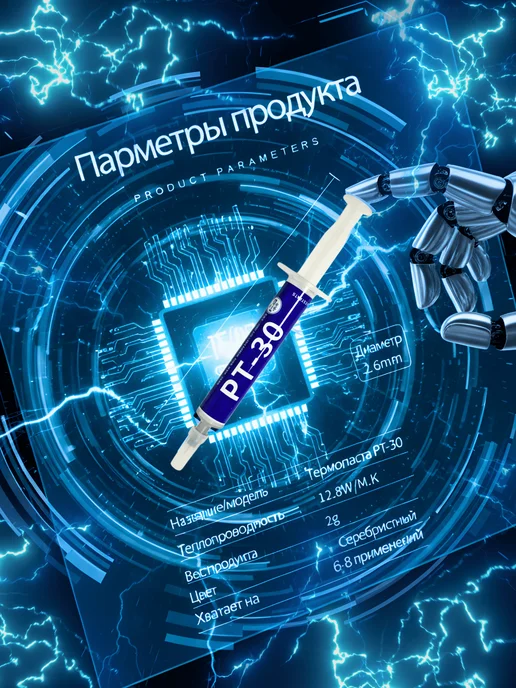 Burning Wear Термопаста для процессора и видеокарты компьютера и ноутбука, вариант, фото 5