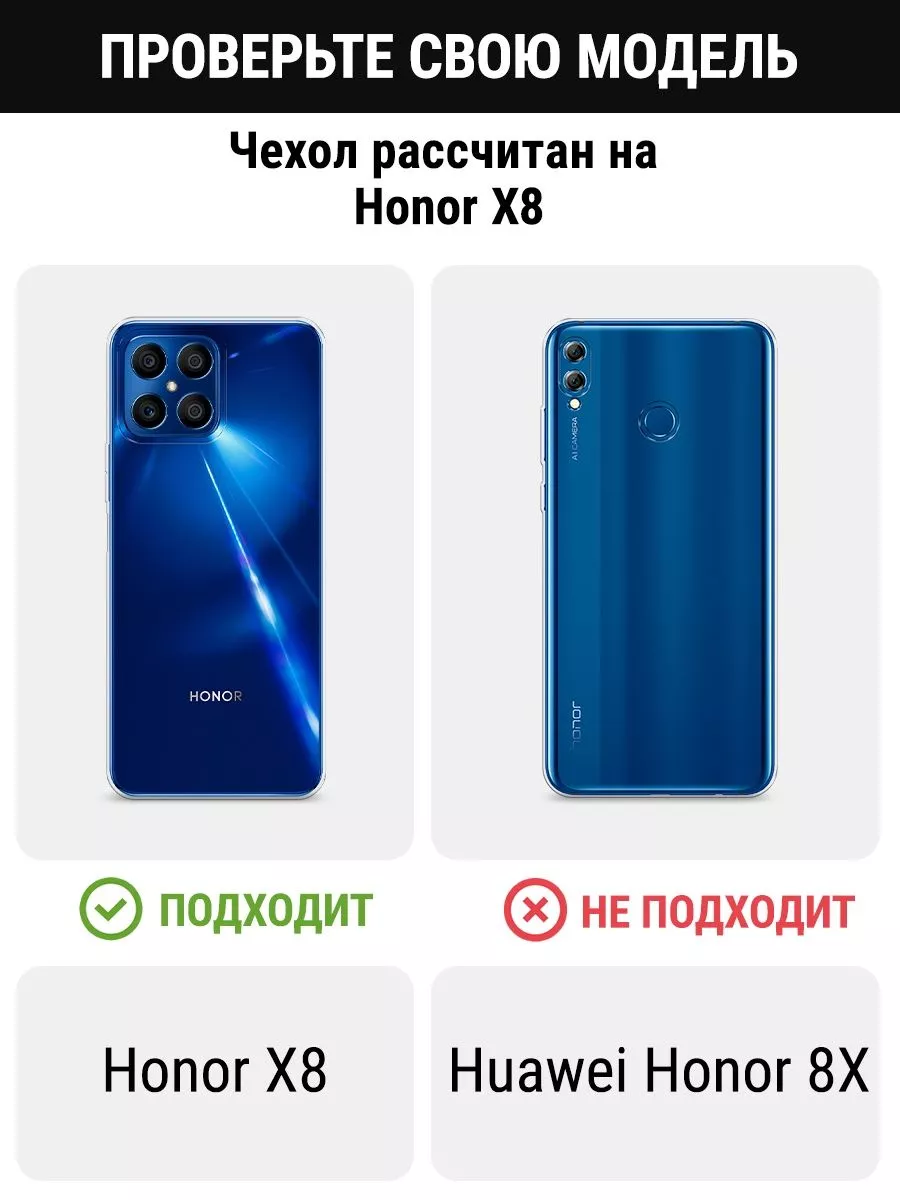 Чехол на Honor X8 / Хонор Х8 с рисунком Honor 83288638 купить за 392 ₽ в  интернет-магазине Wildberries