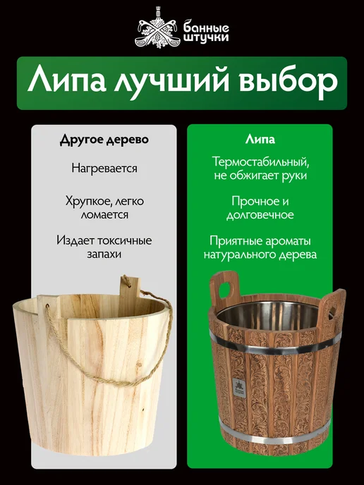 Банные Штучки Запарник для бани с металлической вставкой 20л, 20 л, фото 7