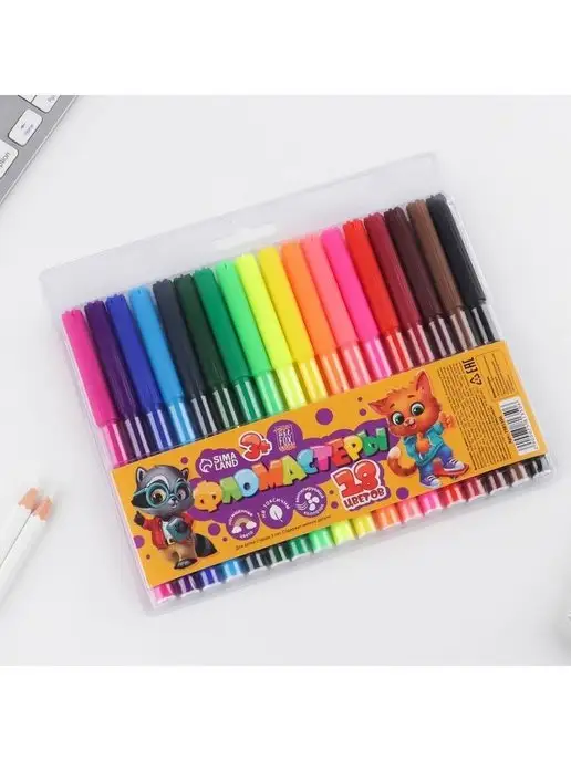 Сима-Ленд & ArtFox STUDY Фломастеры для рисования, серый, фото 2
